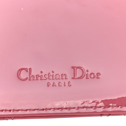 Christian Dior Patent Cannage Lady Dior Card Holder Pink 6 of 8