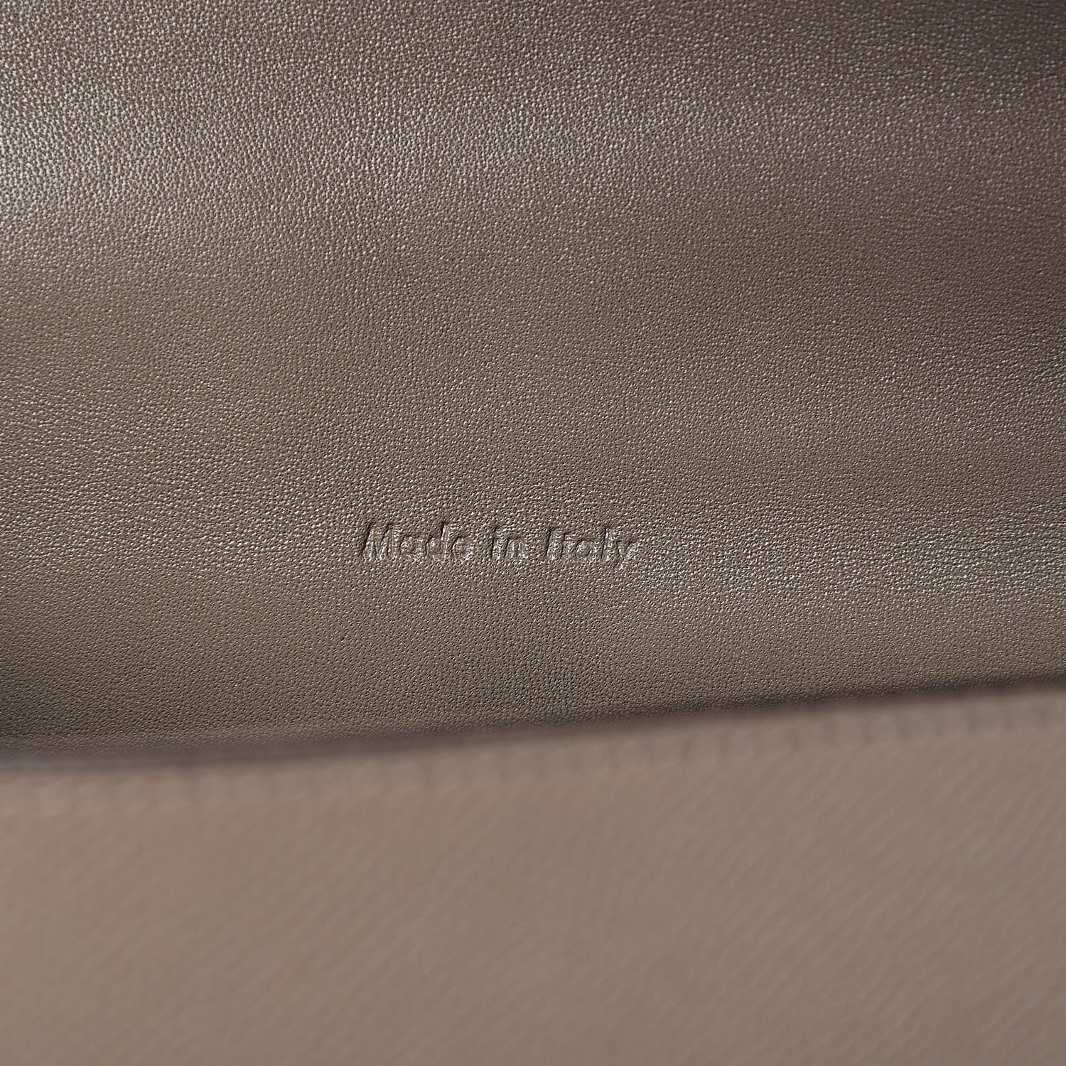 Celine Grained Calfskin Medium Trotteur Taupe 6 of 11