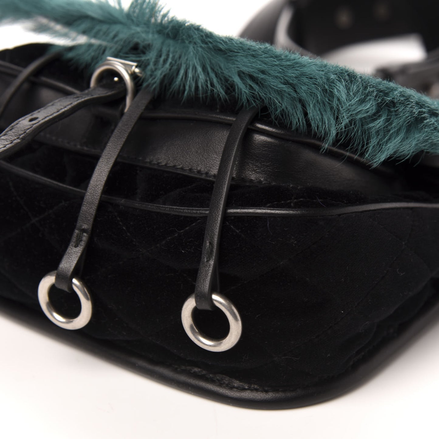 Cavallino Velluto Corsaire Antic Crossbody Bag Biliardo Black