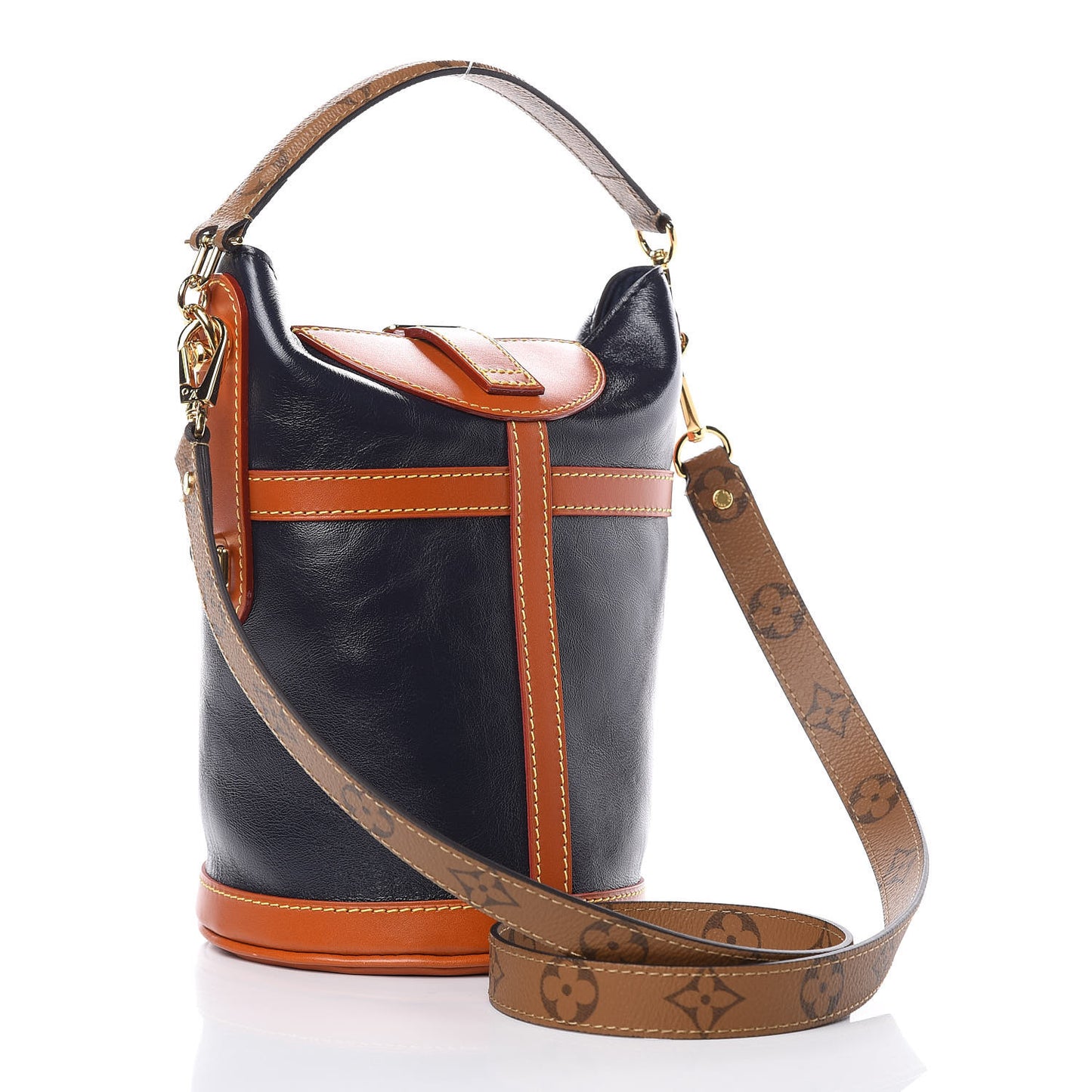 Calfskin Duffle Bag Navy