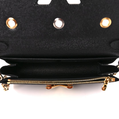 Louis Vuitton Epi Mechanical Flowers Twist Chain Wallet Black 5 of 10
