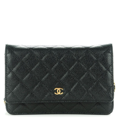 Chanel Caviar Quilted Wallet On Chain WOC Black 1 of 8