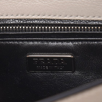 Prada Glace Calfskin Arcade Crossbody Bag Talco 6 of 8