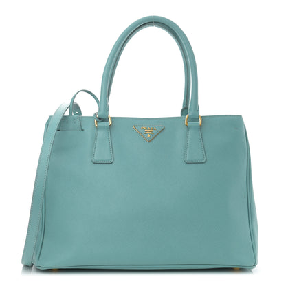 Prada Saffiano Medium Galleria Double Zip Tote Turchese 1 of 13