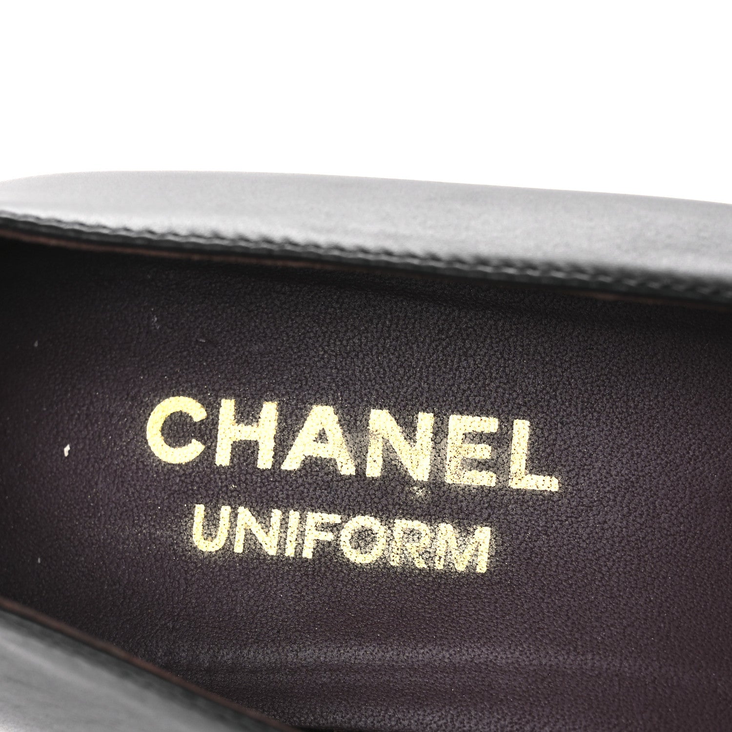 Chanel Lambskin Cap Toe CC Uniform Pumps 36 Black 9 of 11