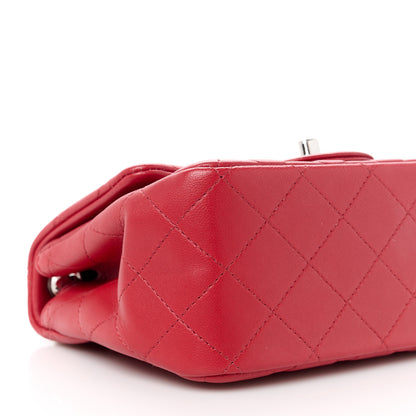 Chanel Lambskin Quilted Mini Square Flap Red 10 of 11