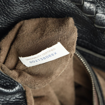 Bottega Veneta Cervo Intrecciato Large Simple Hobo Gunmetal 7 of 9
