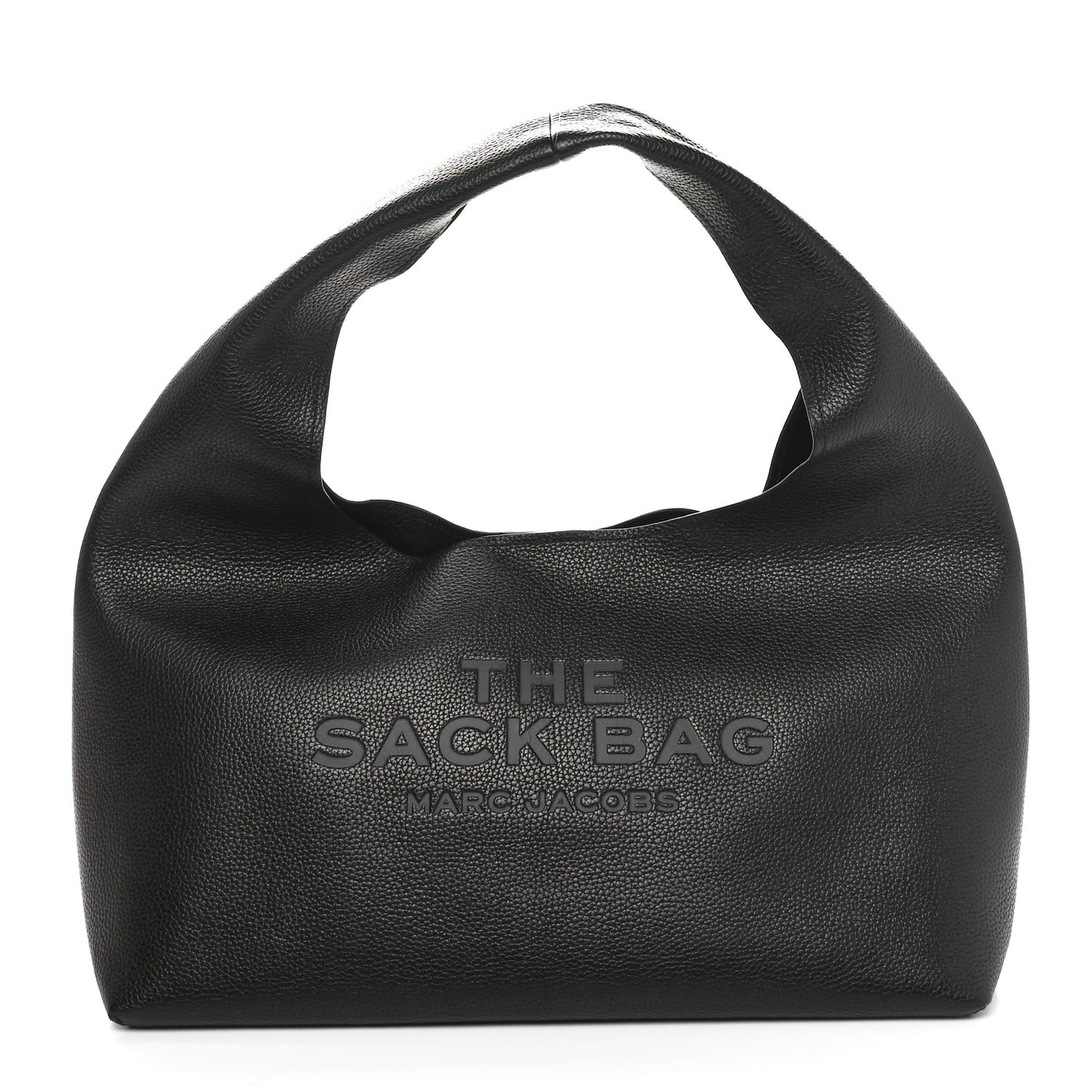 Grained Calfskin Medium The Sack Bag Black