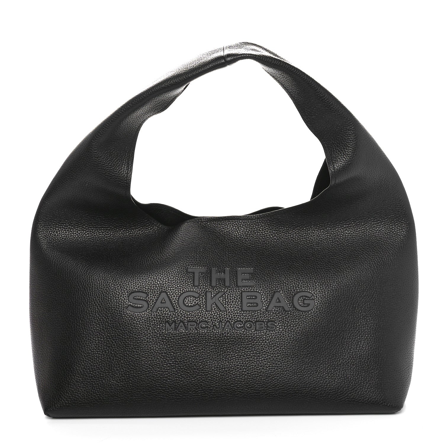 Marc Jacobs Grained Calfskin Medium The Sack Bag Black 1 of 10