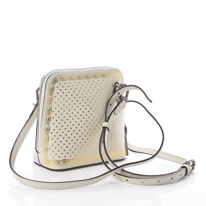 Gucci X SEGA Calfskin GUCCY Stars Mini Dome Shoulder Bag Mystic White Gold 2 of 7