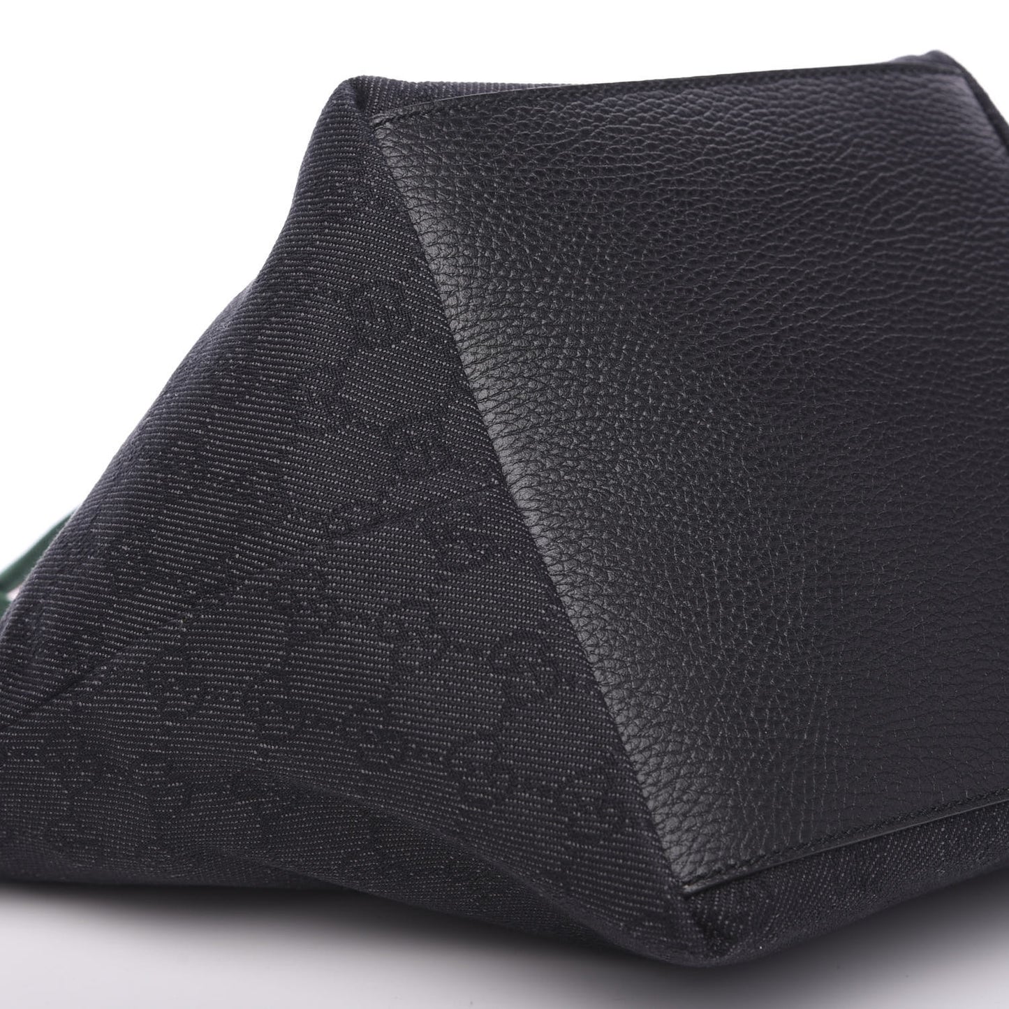 GG Monogram Mini Web Handle Bucket Tote Black