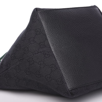 Gucci GG Monogram Mini Web Handle Bucket Tote Black 6 of 8