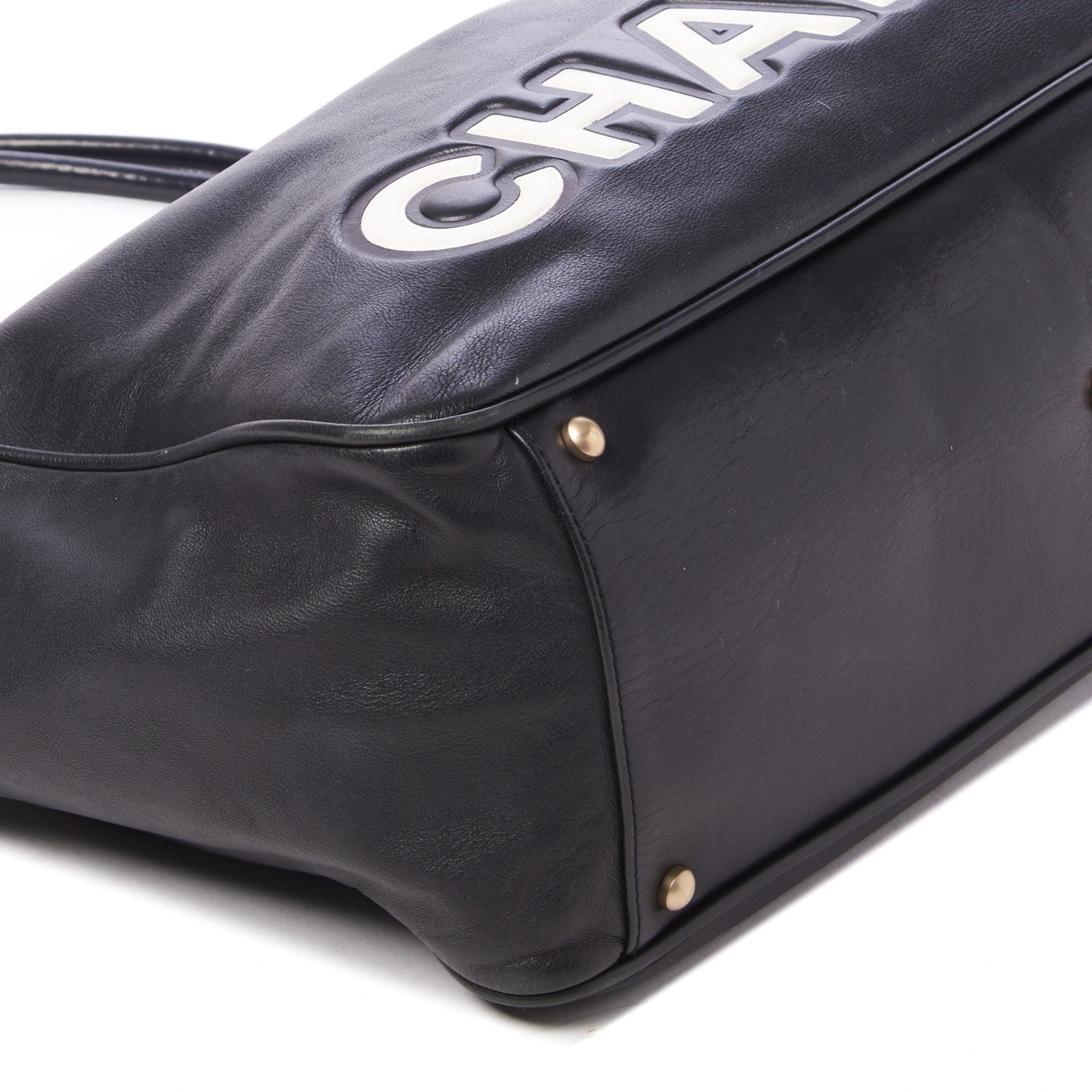Chanel Lambskin Camellia Tote Black 6 of 10