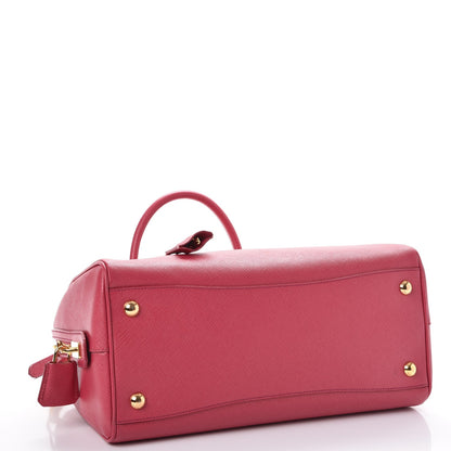 Prada Saffiano Lux Bowler Peonia 4 of 9