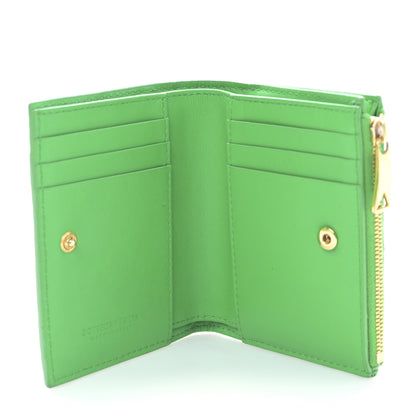 Bottega Veneta Nappa Intrecciato Bifold Zip Wallet Grass 5 of 9