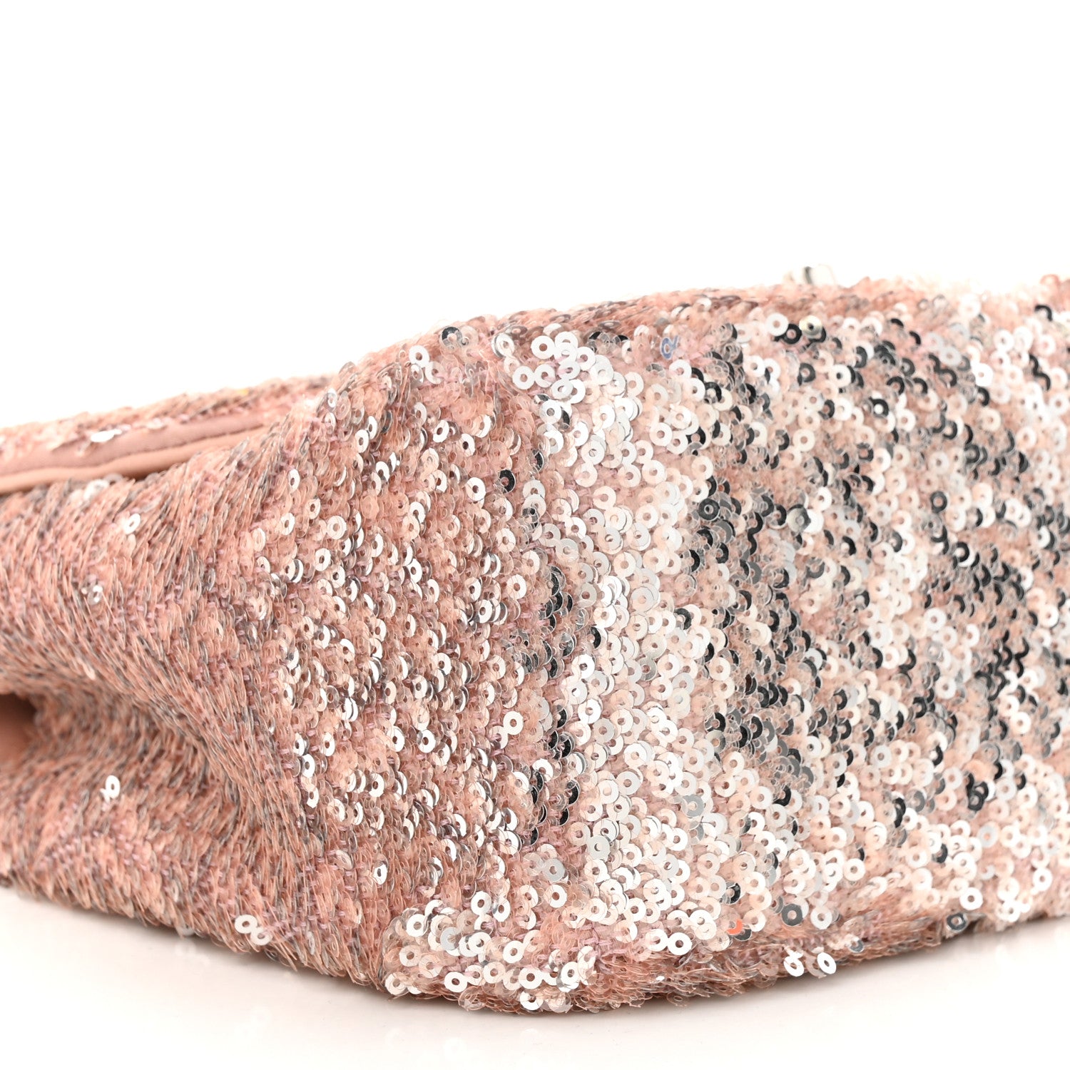 Chanel Sequin Mini Flap Light Pink Silver 9 of 11
