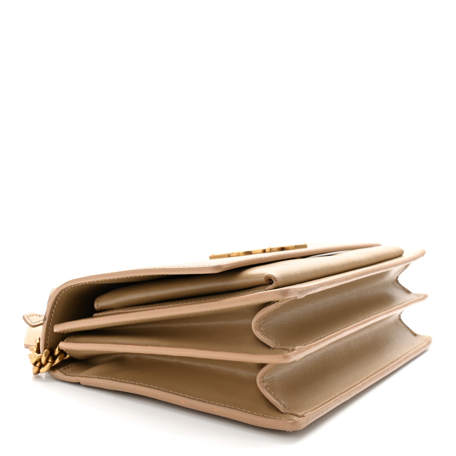 Saint Laurent Calfskin Medium Monogram Sunset Dark Latte 4 of 14