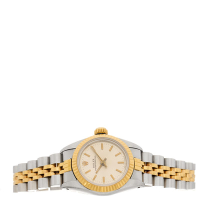 Rolex Stainless Steel 18K Yellow Gold 26mm Oyster Perpetual Datejust Watch Silver 67193 2 of 4
