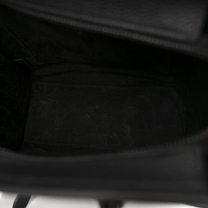 Celine Drummed Calfskin Nano Luggage Black 5 of 11