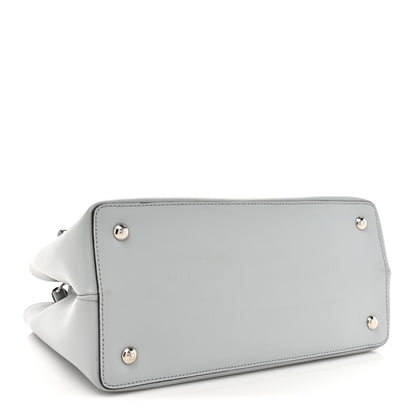 Fendi Vitello Liberty Pearl Petite 2Jours Tote Grigio Perla 4 of 12