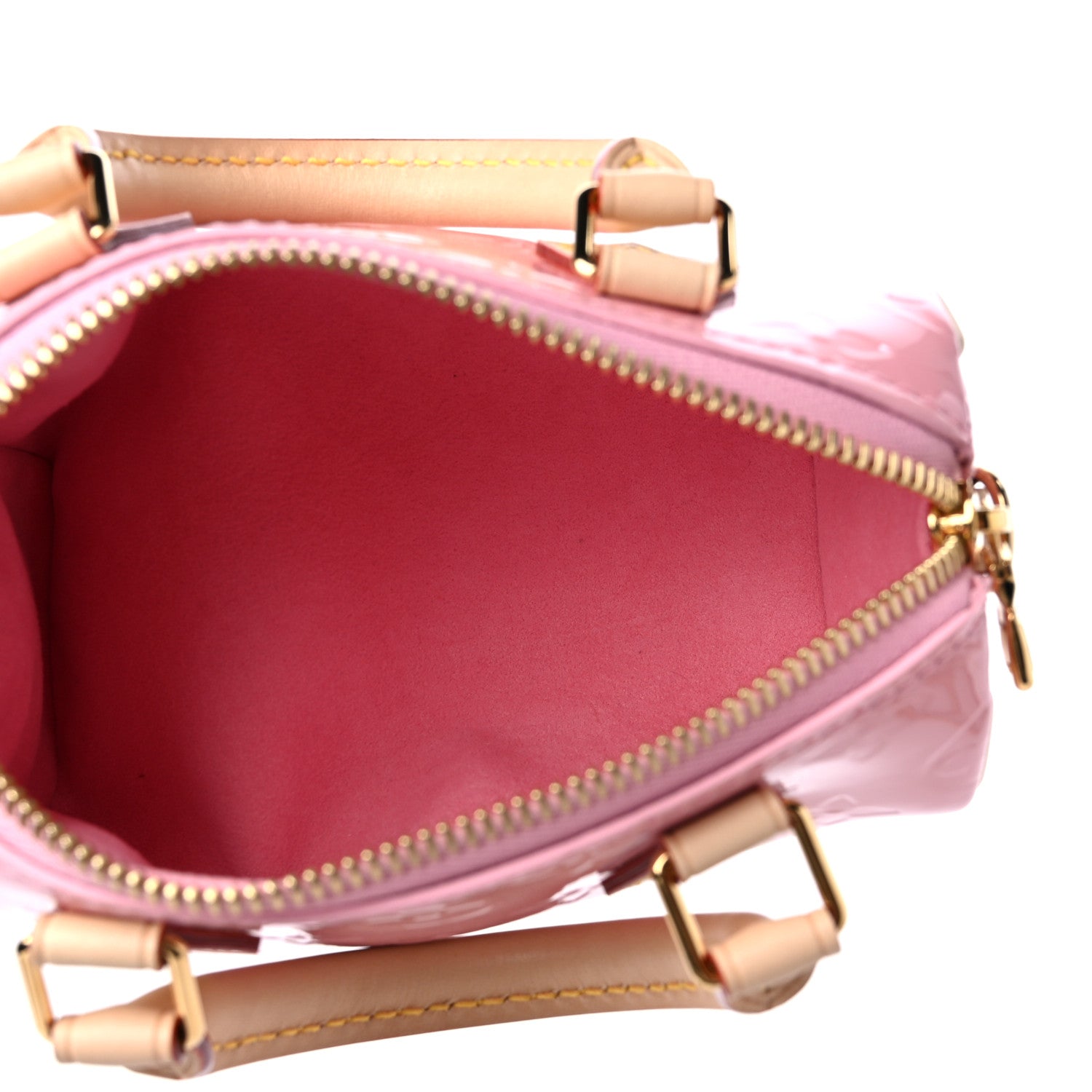 Louis Vuitton Vernis Monogram Nano Speedy Mochi Pink 5 of 9
