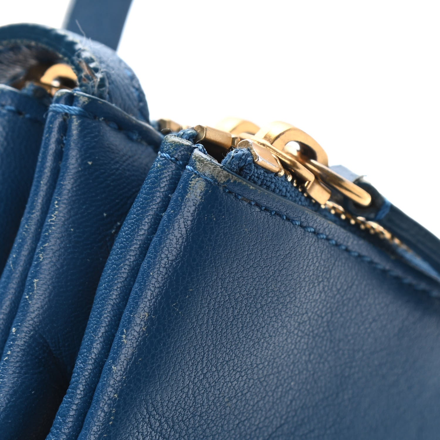Celine Lambskin Small Trio Crossbody Bag Indigo 6 of 9