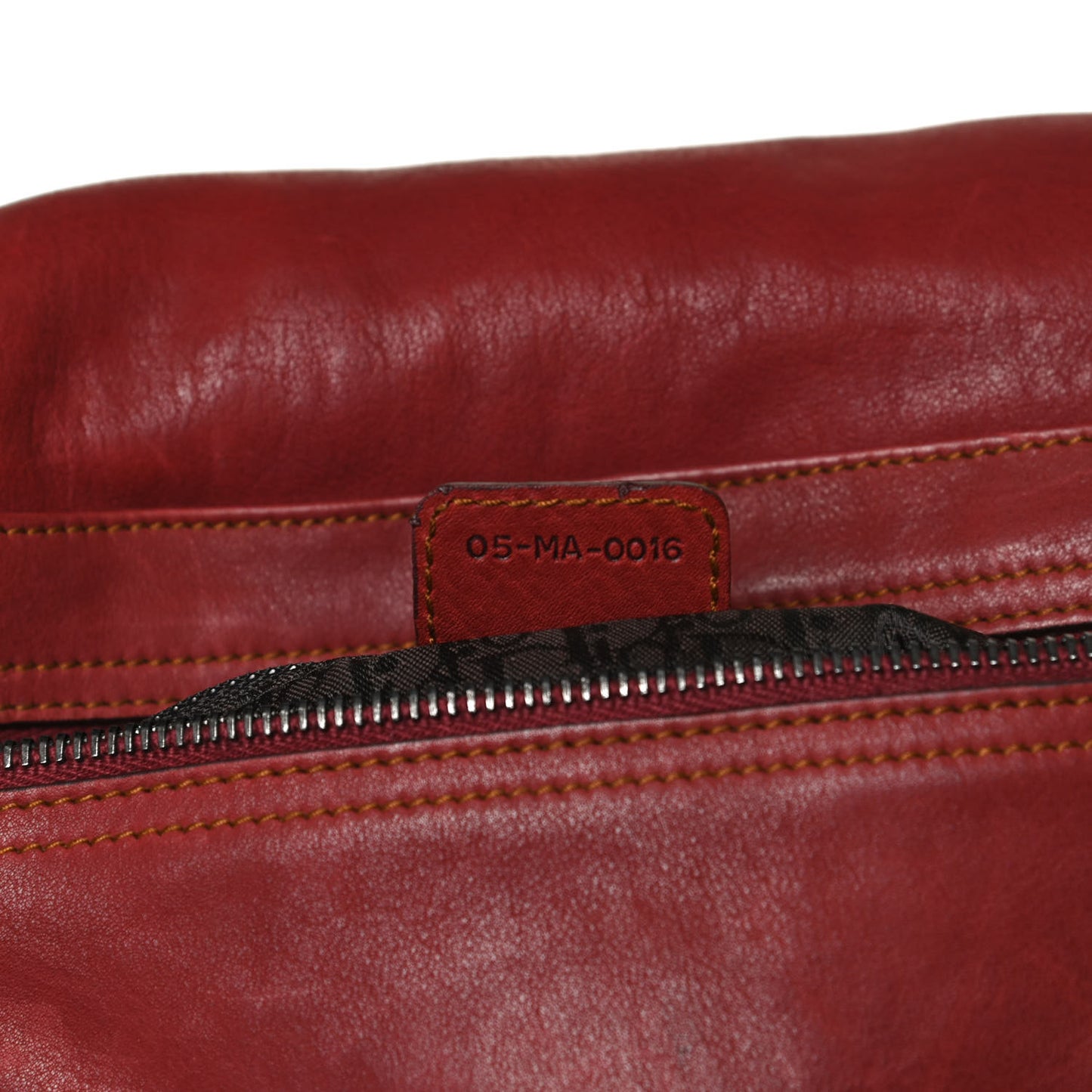 Calfskin Medium Gaucho Double Saddle Bag Red