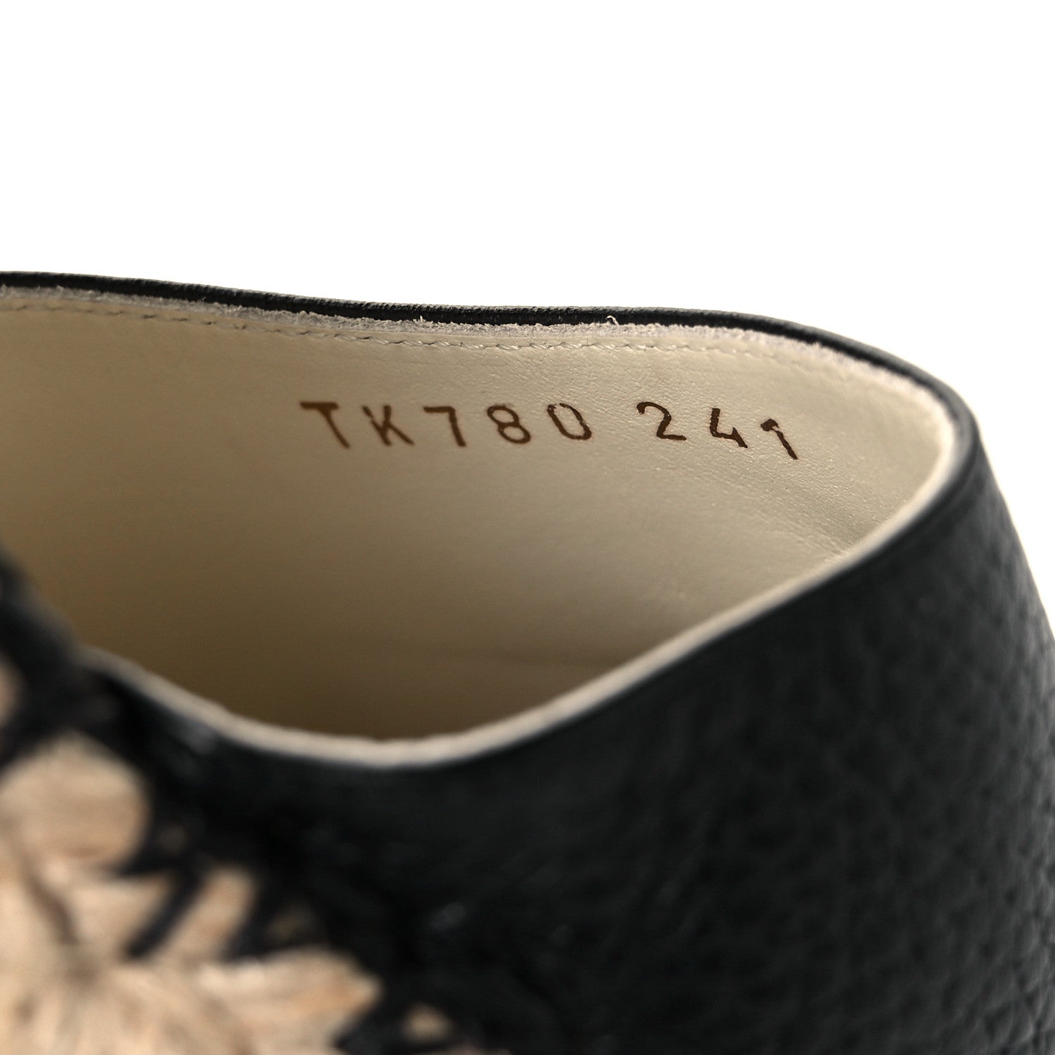 Valentino Garavani Grained Calfskin Rockstud Ankle Wrap Espadrille 15/85mm Wedges 41 Black Light Ivory 8 of 11