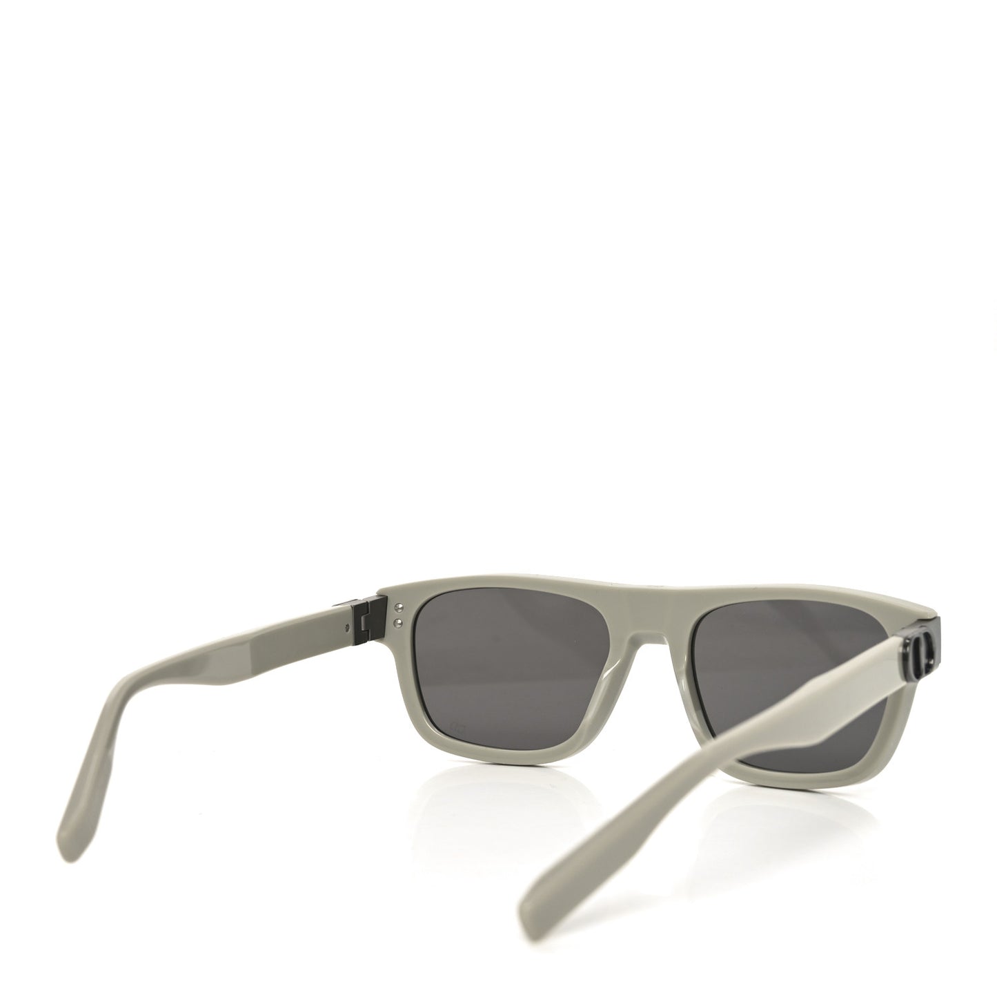 Acetate Rectangular CD Icon S31 Sunglasses Beige Smoke