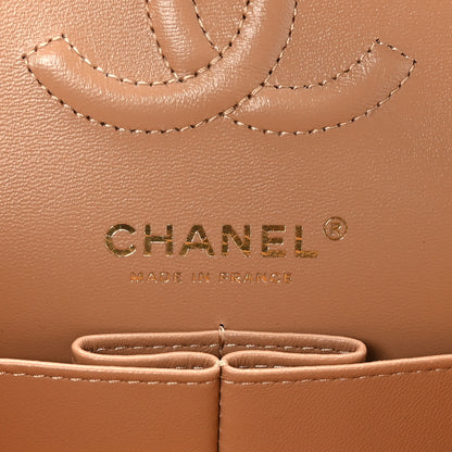 Chanel Caviar Quilted Small Double Flap Dark Beige 6 of 9