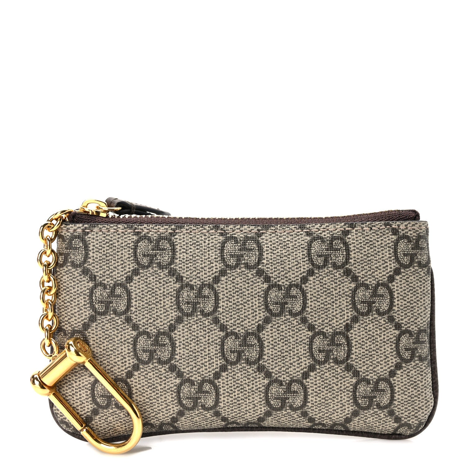 Gucci GG Supreme Monogram Key Case Brown 1 of 9