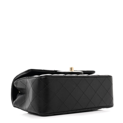 Chanel Lambskin Quilted Mini Rectangular Flap Black 4 of 11