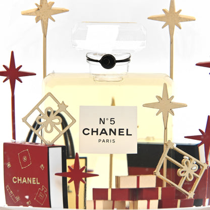 Chanel Glass N°5 Perfume Bottle Snow Globe Red 7 of 8