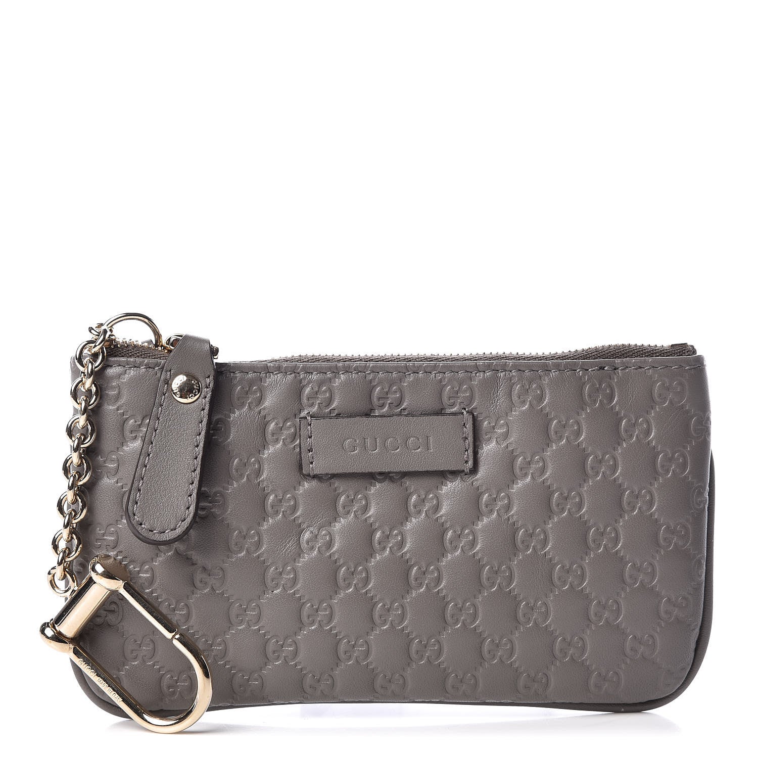 Gucci Soft Microguccissima Key Ring Coin Case Loess 1 of 8