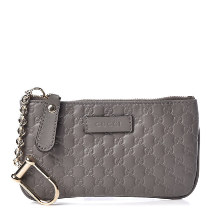 Gucci Soft Microguccissima Key Ring Coin Case Loess 1 of 8
