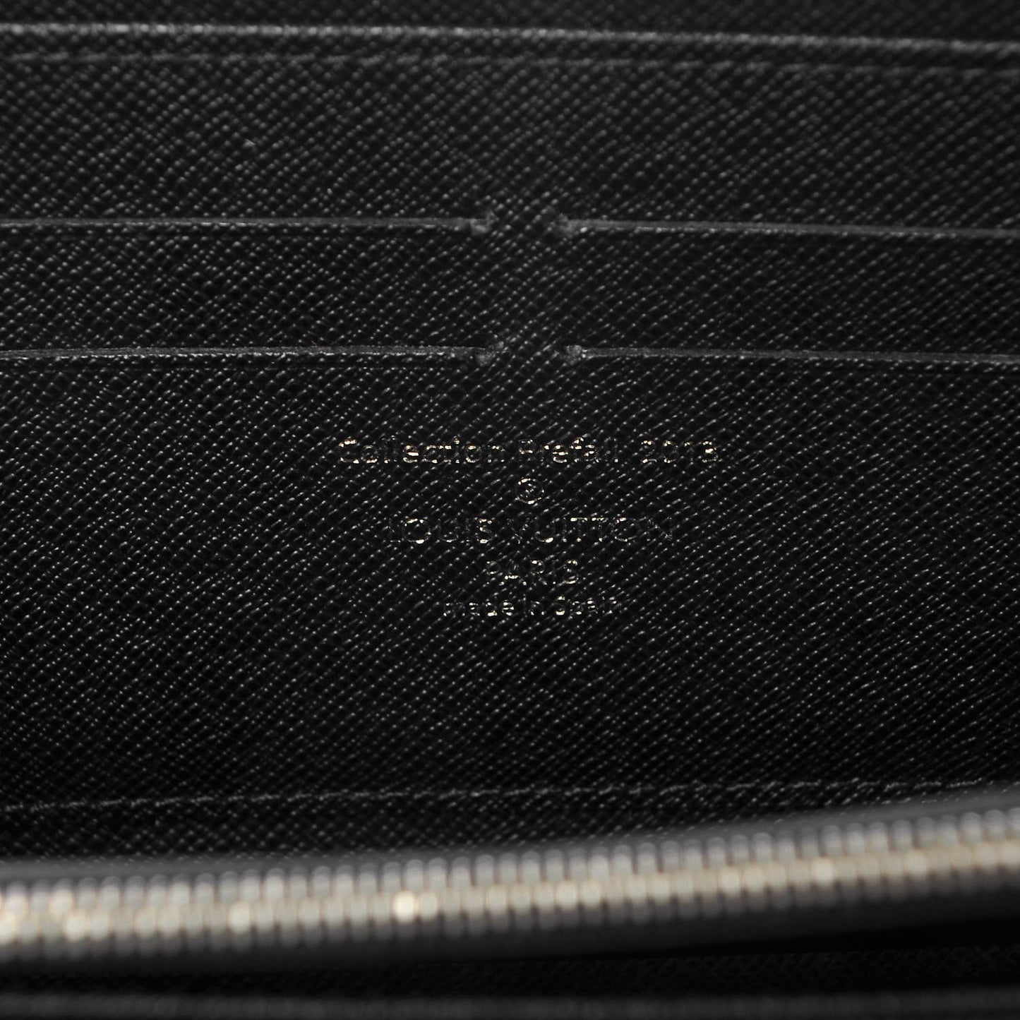 Damier Paillettes Zippy Wallet Black