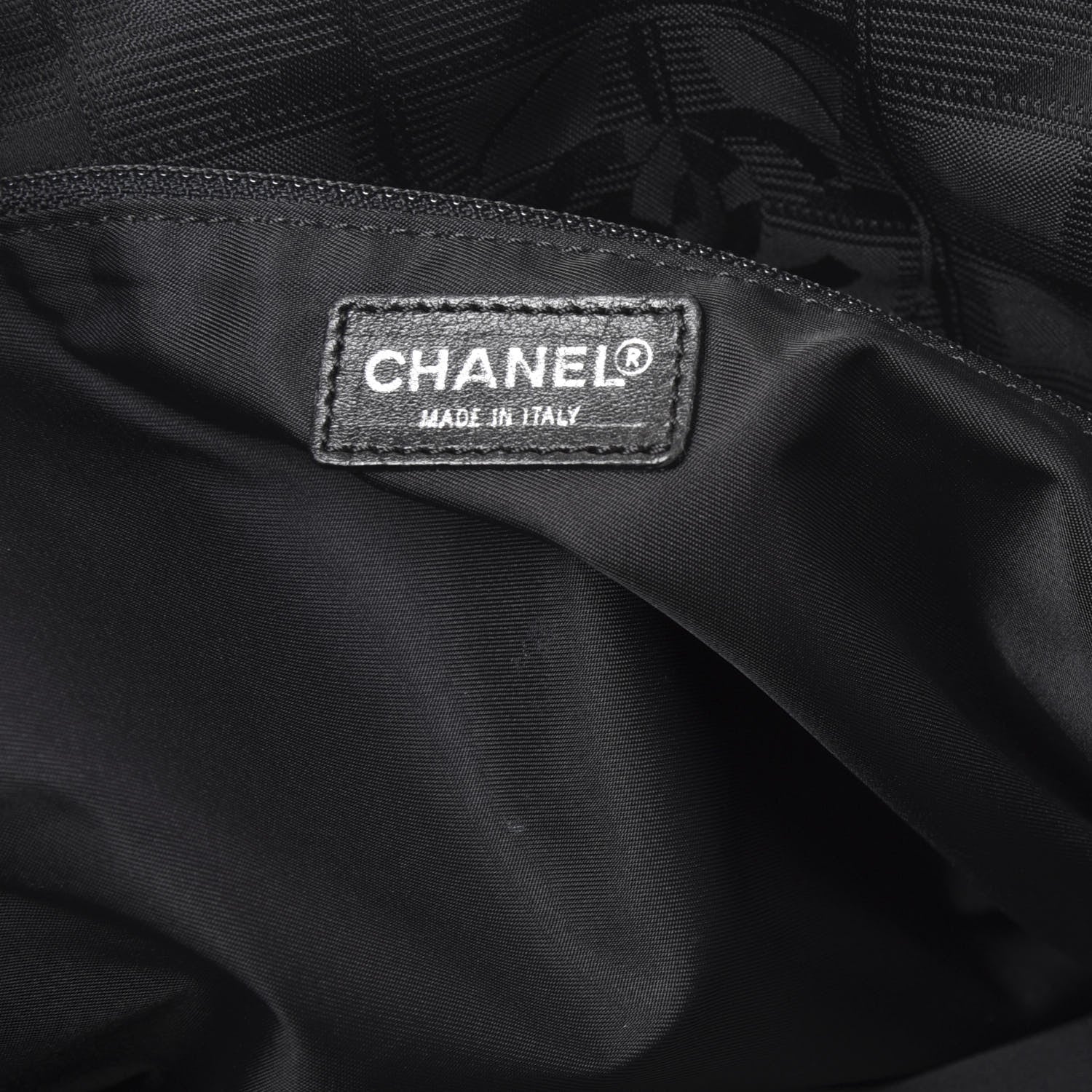 Chanel Nylon Large Travel Tote Black 9 of 11