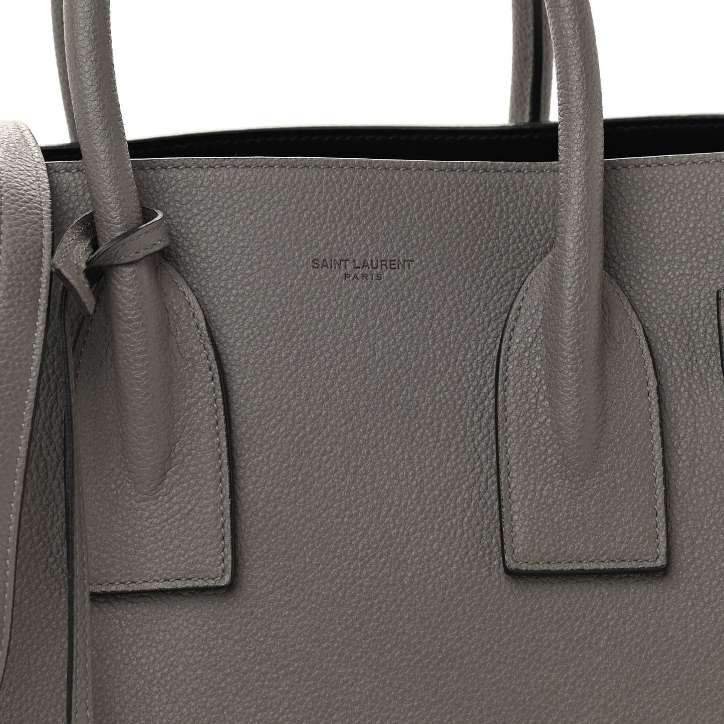 Grained Calfskin Small Sac De Jour Fog
