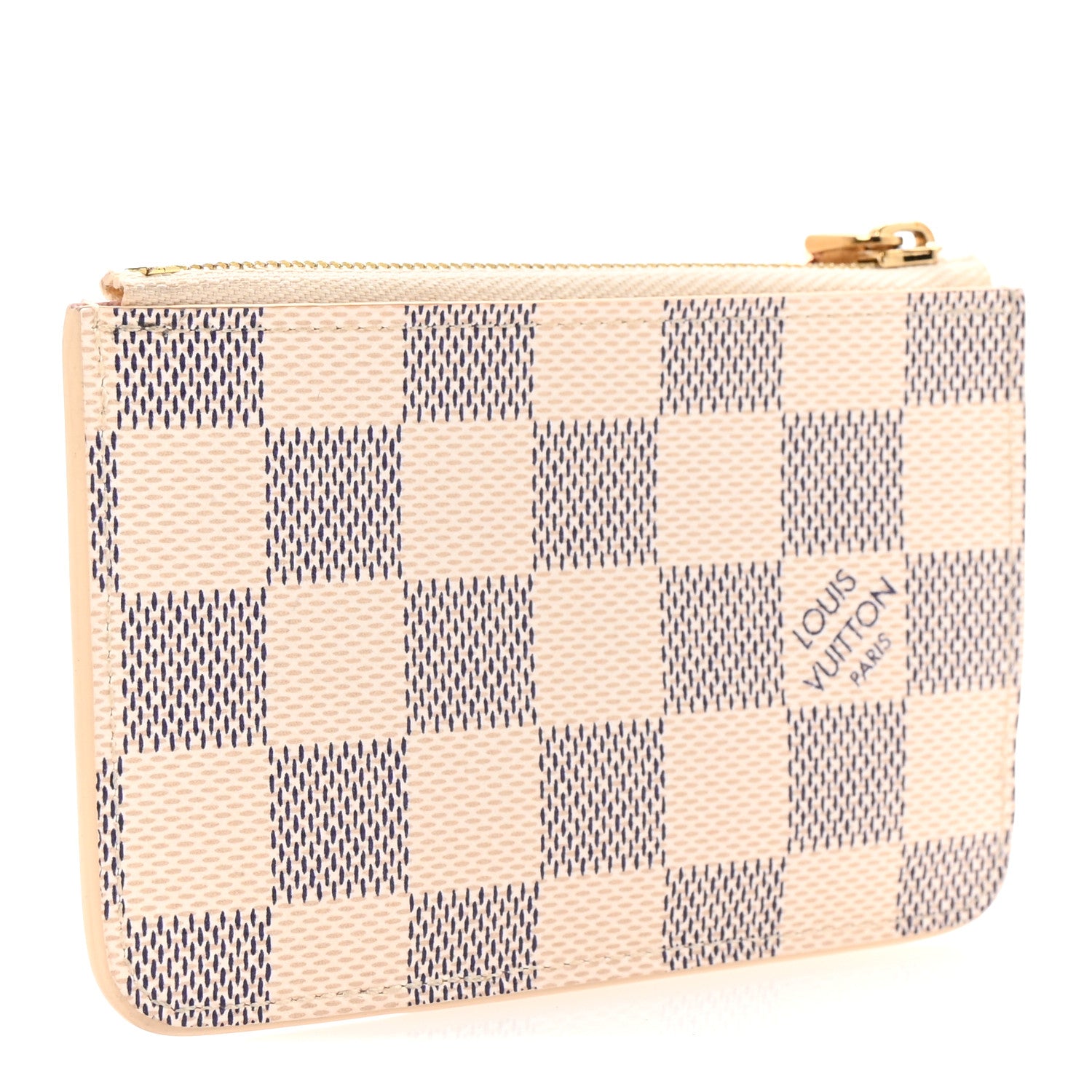 Louis Vuitton Damier Azur Zipped Romy Card Holder  Rose Ballerine 3 of 7