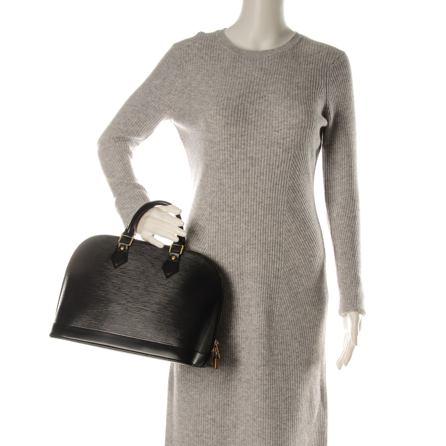 Louis Vuitton Epi Alma PM Black 2 of 7