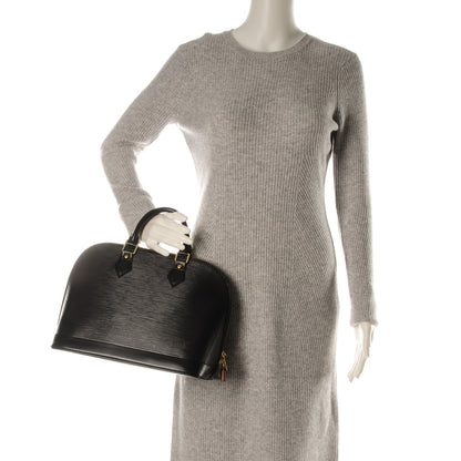 Louis Vuitton Epi Alma PM Black 2 of 7