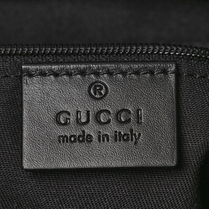 Gucci GG Monogram Web Flat Messenger Bag Black 6 of 9