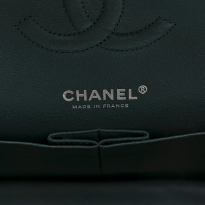 Chanel Caviar Quilted Medium Double Flap Dark Green 6 of 10