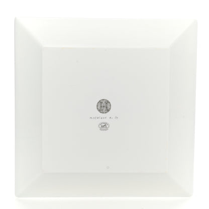 Hermes Porcelain Mosaique Au 24 Platinum Square Plate N°3 3 of 7