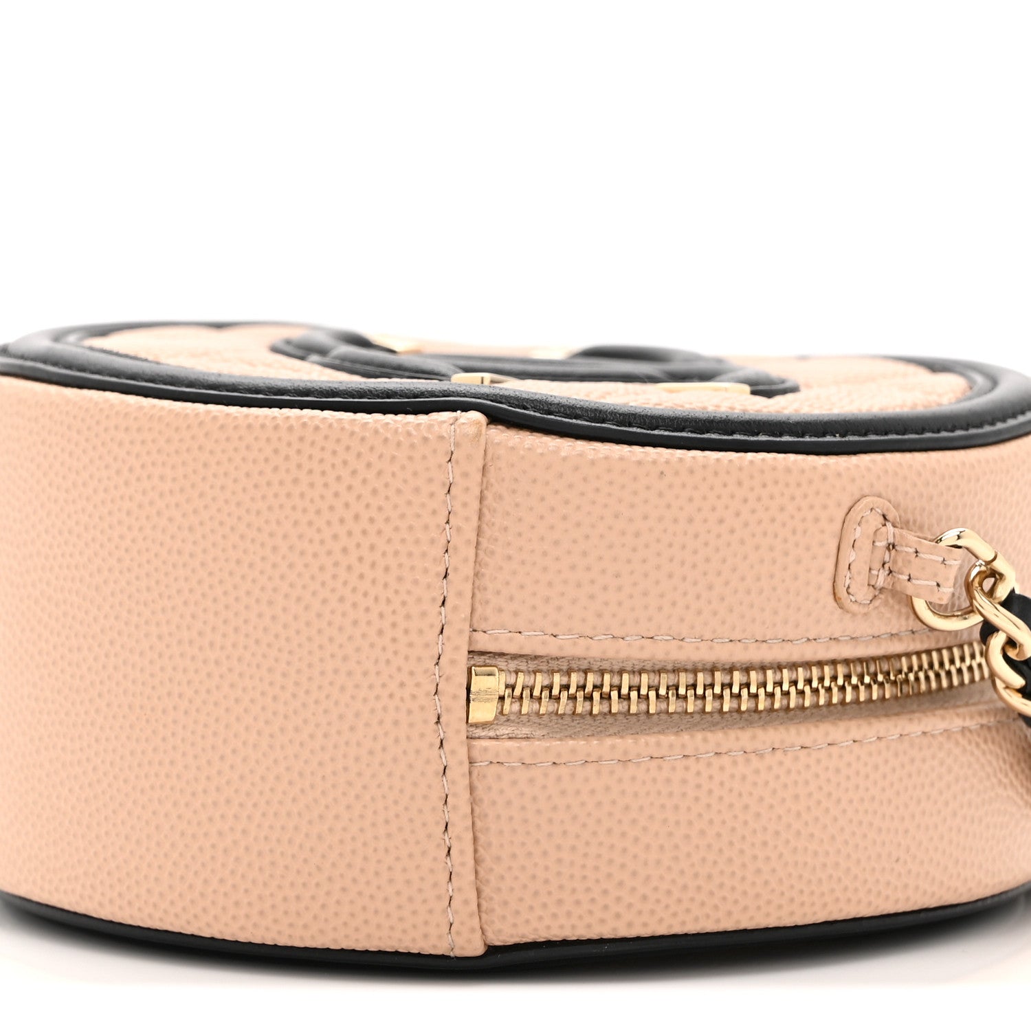 Chanel Caviar Quilted Round Filigree Crossbody Beige Black 10 of 10