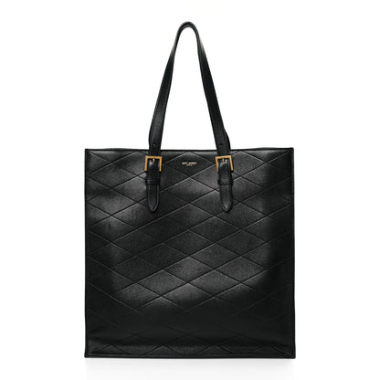 Saint Laurent Lambskin Quilted Sade Puffer Tote Black 1 of 9
