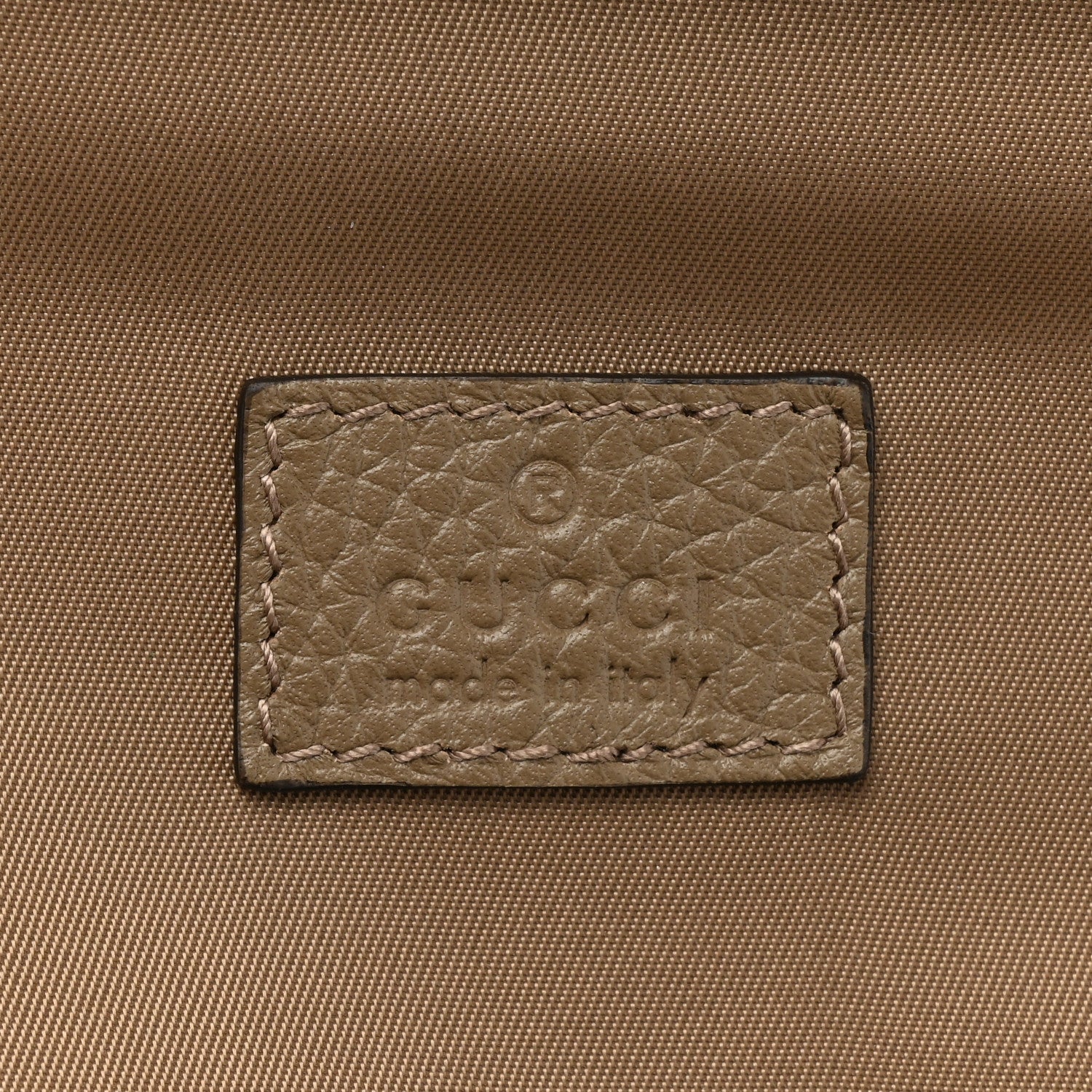 Gucci Piuma Calfskin Jumbo GG Embossed Small Toiletry Case Good Taupe 6 of 9