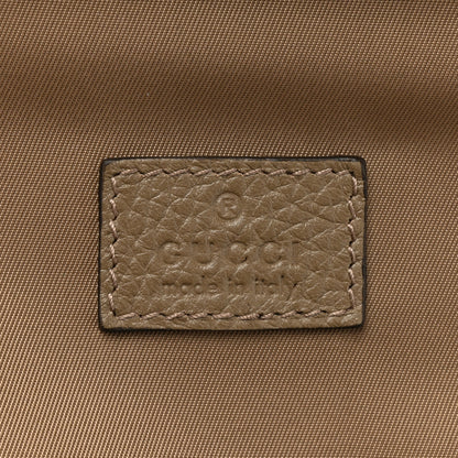 Gucci Piuma Calfskin Jumbo GG Embossed Small Toiletry Case Good Taupe 6 of 9