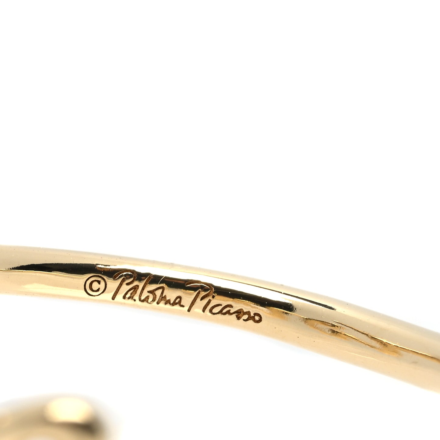 18K Yellow Gold Paloma's Graffiti Love Ring 57 8