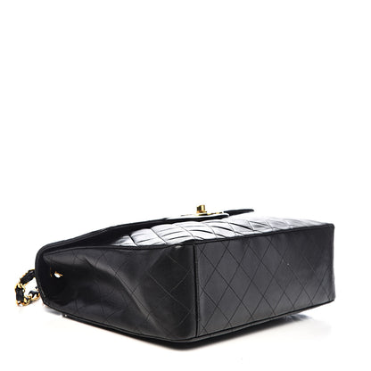 Chanel Lambskin Quilted XL Jumbo Single Flap Black 4 of 13